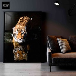 Quadro - Tiger Mercado da Imagem Impressão FineArt 100x120cm - 2