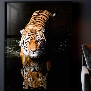 Quadro - Tiger Mercado da Imagem Impressão FineArt 100x120cm