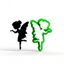 Ver imagem 1 de Cortador Fada Sininho Silhueta Tinker Bell Mod 2 Tamanho 7 Cm