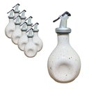 Ver imagem 1 de Kit 6 Jarra Porta Shoyu Amassada Sushi Creme Bico Dosador