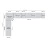 Quarto Modulado Completo Casal 6 Peças 11 Portas 9 Gavetas Seletto  - 5