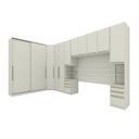 Ver imagem 2 de Guarda Roupa Casal Modulado 6 Peças com Espelho e Cabeceira 11 Portas 9 Gavetas Seletto Areia Bege/HP