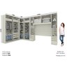 Quarto Modulado Completo Casal 6 Peças 11 Portas 9 Gavetas Seletto  - 4