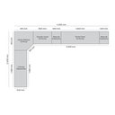 Ver imagem 5 de Guarda Roupa Casal Modulado 6 Peças com Espelho e Cabeceira 11 Portas 9 Gavetas Seletto Areia Bege/HP