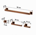 Ver imagem 7 de Kit Acessório 4 Peças Rose Gold Escovado Aço Inox 304 Goldenx
