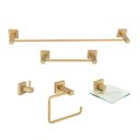 Ver imagem 1 de Kit de Acessórios para Banheiro 5 Peças Inox Square SQ12208 Ducon Metais