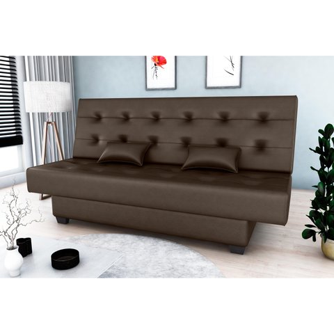 Sofá Cama Laila Corano Marrom F289 - Matrix