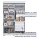Ver imagem 3 de Guarda Roupa Solteiro 4 Portas 3 Gavetas Flórida 100% MDF