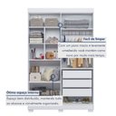 Ver imagem 5 de Guarda Roupa Solteiro 4 Portas 3 Gavetas Flórida 100% MDF Branco