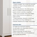Ver mais imagens de Guarda Roupa Solteiro 4 Portas 3 Gavetas Flórida 100% MDF Branco