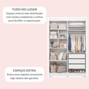 Ver imagem 5 de Guarda Roupa Solteiro 4 Portas 3 Gavetas Flórida 100% MDF Branco