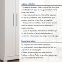 Ver mais imagens de Guarda Roupa Solteiro 4 Portas 3 Gavetas Flórida 100% MDF