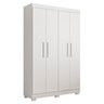 Guarda Roupa Solteiro 4 Portas 3 Gavetas Flórida 100% MDF - 10