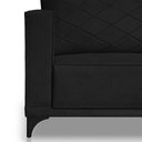 Ver imagem 6 de Sofá Living 2 Lugares 1,80m Horus Bouclê Pés de Aço - Pallazio Cor Preto