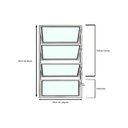 Ver imagem 5 de Vitro Basculante de Alumínio Branco 80x60