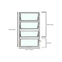 Ver imagem 4 de Vitro Basculante de Alumínio Branco 80x60