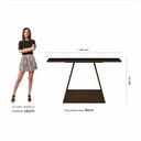 Ver imagem 5 de Mesa com 4 Cadeiras Nápoles 1,36 Imbuia/preto/cinza - Móveis Arapongas Imbuia/preto/suede Cinza