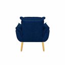 Ver imagem 6 de Kit 2 Poltronas Decorativa Estofada Sala Quarto Escritório Opala Madeira