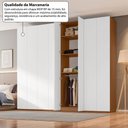 Ver imagem 6 de Guarda-Roupa Casal Madrid 8 Portas 6 Gavetas Freijó/Branco - Pnr Móveis