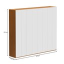 Ver imagem 4 de Guarda-Roupa Casal Madrid 8 Portas 6 Gavetas Freijó/Branco - Pnr Móveis