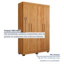 Ver imagem 2 de Guarda Roupa Solteiro 4 Portas 3 Gavetas Flórida 100% MDF