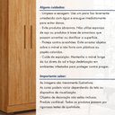 Ver mais imagens de Guarda Roupa Solteiro 4 Portas 3 Gavetas Flórida 100% MDF Marrom/Amadeirado