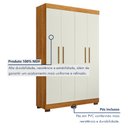 Ver imagem 2 de Guarda Roupa Solteiro 4 Portas 3 Gavetas Flórida 100% MDF