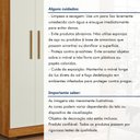 Ver mais imagens de Guarda Roupa Solteiro 4 Portas 3 Gavetas Flórida 100% MDF