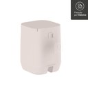 Ver imagem 2 de Lixeira para Banheiro 6l Aura Bege Tampa Basculante ou Adesivo Piso Parede