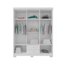 Ver imagem 5 de Guarda Roupa para Bebê Quarto Infantil 6 Portas 2 Gavetas Branco Flex 100% MDP