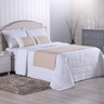 Peseira de Cama Queen - Kit 5 Pçs com Almofadas Cheias: Cáqui - 2