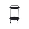 Carrinho Bar Collie Aparador Multiuso Decoração Metal - Preto - 3