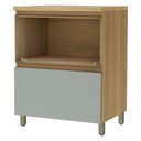 Ver imagem 2 de Balcão 1 Porta e 1 Gaveta Rainha Nature/verde Nesher 70cm