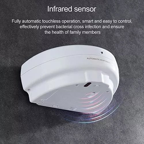 Dispenser Automático Sabonete Detergente Shampoo Gel 500ml - 4