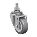 Ver imagem 1 de 16 Rodizio Roda Parafuso Espiga Giratório Pvc 50mm Anti Risco Schioppa