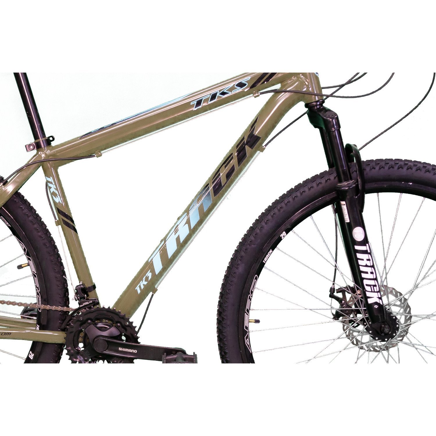 Bicicleta TKS 29 Mountain Bike Aro 29 Freio à Disco 21 Velocidades Kit Shimano TK3 Track Bikes - 4