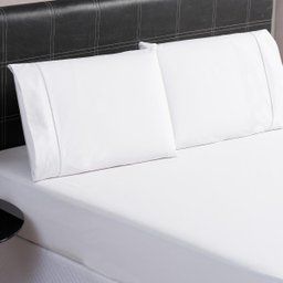 Lençol Casal Algodão Egípcio 400 Fios Branco Jogo Cama 3 Pçs - 5