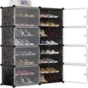 Ver imagem 3 de Sapateira Dupla Gigante Armario Modular Organizador Ajustavel 16 Prateleiras Porta Sapatos Brinquedo