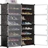 Sapateira Dupla Gigante Armario Modular Organizador Ajustavel 16 Prateleiras Porta Sapatos Brinquedo - 3