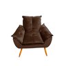 Poltrona Decorativa Opala - Star Confort - Poltrona Opala Marrom - 1