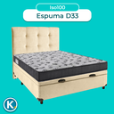 Ver imagem 4 de Cama Box Bau + Colchão Casal Ortobom D33 Iso100 + Cabeceira Estofada