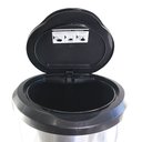 Ver imagem 5 de Lixeira com Pedal Label Plastico Prata Média 10 Litros