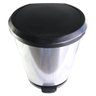 Lixeira com Pedal Label Plastico Prata Média 10 Litros - 7