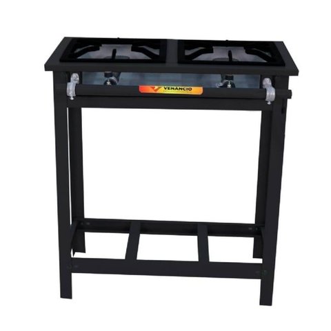 Fogão Industrial 2 Bocas 30x30 Linha Vulcão Alta Pressão Venâncio VAP2
