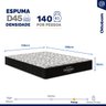 Colchão de Espuma D45 One Face Ortobom Airtech 150 D45 Casal 138cm - 3