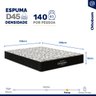Colchão de Espuma D45 One Face Ortobom Airtech 150 D45 Casal 138cm - 4