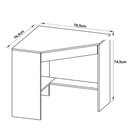 Ver imagem 4 de Mesa de Escritório em L com 1 Gaveta - Branco