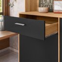 Ver imagem 6 de Armario de Cozinha Erva Doce 120 Cm 6 Portas e 1 Gaveta Freijo/preto Esfera