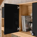 Ver imagem 5 de Armario de Cozinha Erva Doce 120 Cm 6 Portas e 1 Gaveta Freijo/preto Esfera