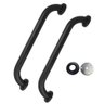 Alça de Apoio Preto Fosco 30cm Barra Inox Kit 2 Unidades Idoso Deficiente Parede Box Banheiro - 1